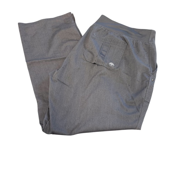 Purple Label Yoga by Healing Hands XLP dark gray scrub pants lots of pockets - Picture 1 of 10